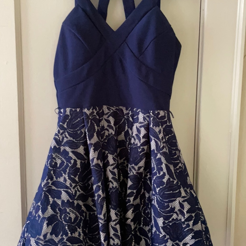 Blue crystal doll dress